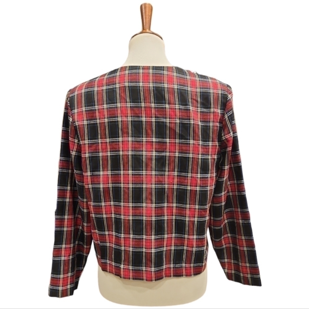 Anthony Mark Hankins Plaid cropped jacket - Picture 3 of 8